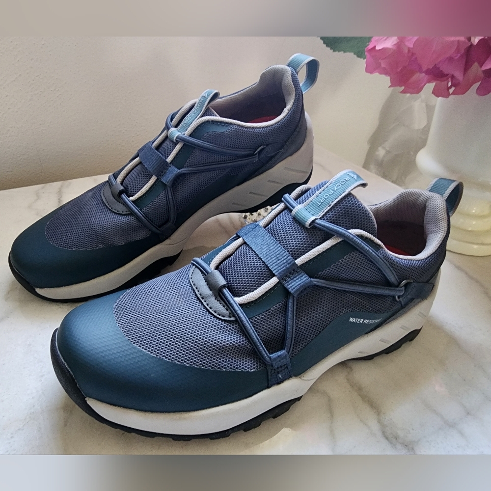 Rockport XCS Slip On Waterproof Hiking Sneakers Shoes Blue Gray Women 8M